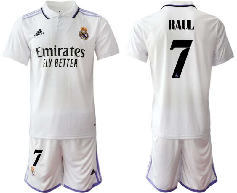 Men 2022-2023 Club Real Madrid home white #7 Soccer Jersey->real madrid jersey->Soccer Club Jersey